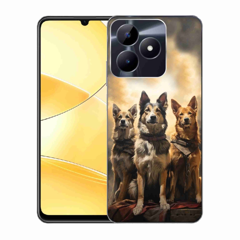 Zselés borítás mmCase a Realme C51/C53 készülékhez - három psi