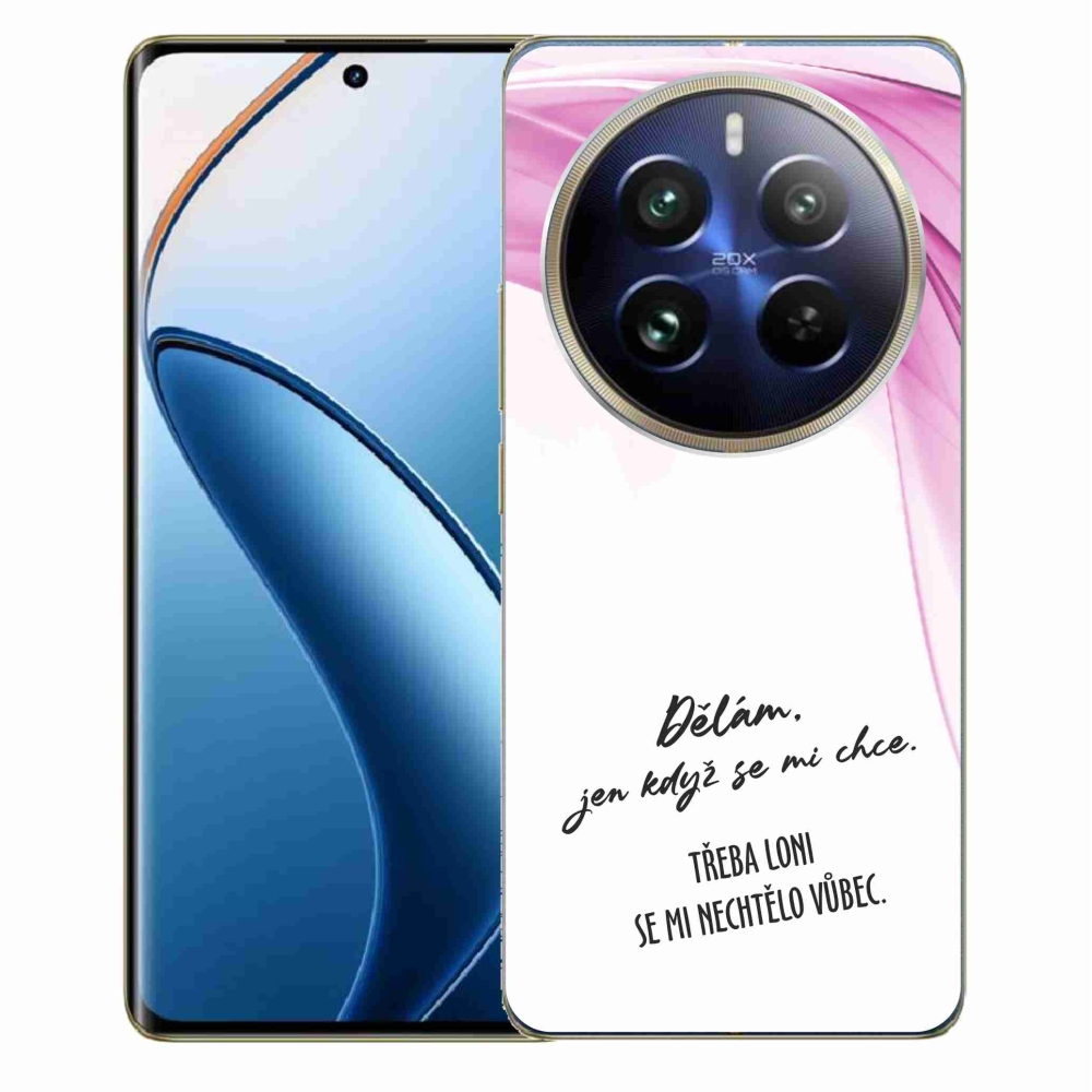 Gél borító mmCase a Realme 12 Pro 5G/12 Pro+ 5G - vicces szöveg 12 fehér háttérrel
