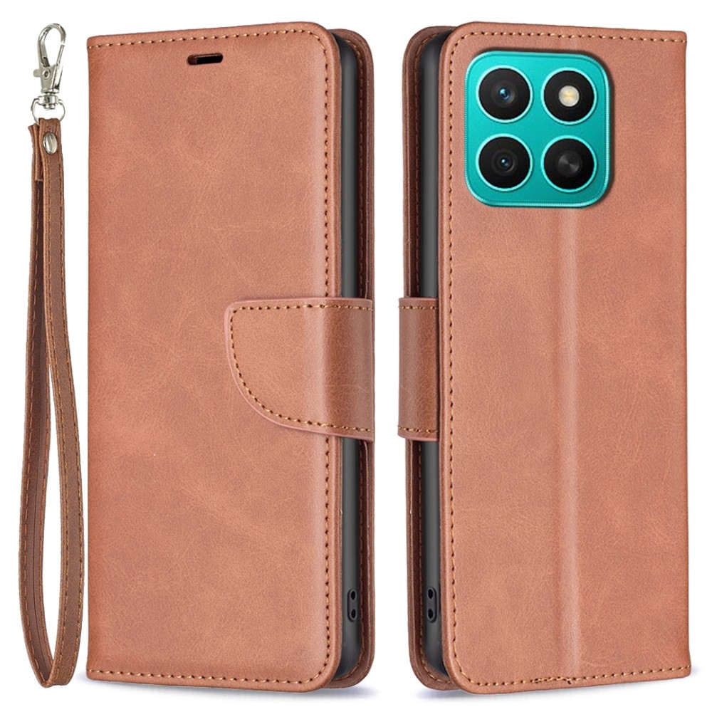 Könyvtáska Honor X8c tokhoz - barna