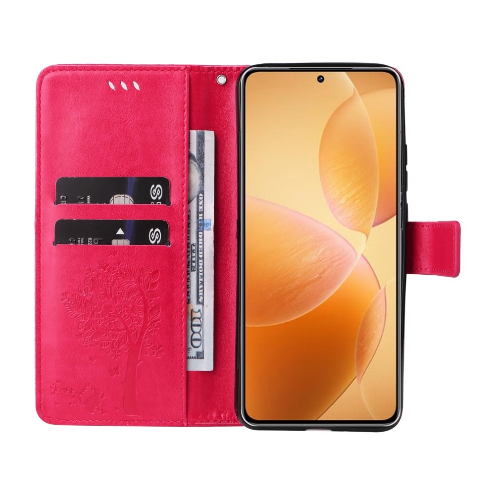 Fák könyve tok Xiaomi 14T Pro - rózsaszínű