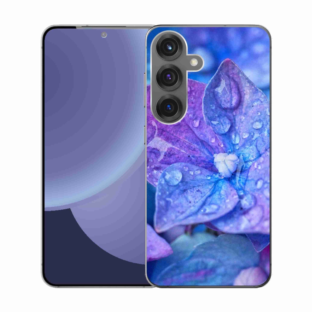 Gél védőhuzat mmCase Samsung Galaxy S25 készülékhez - lila virág