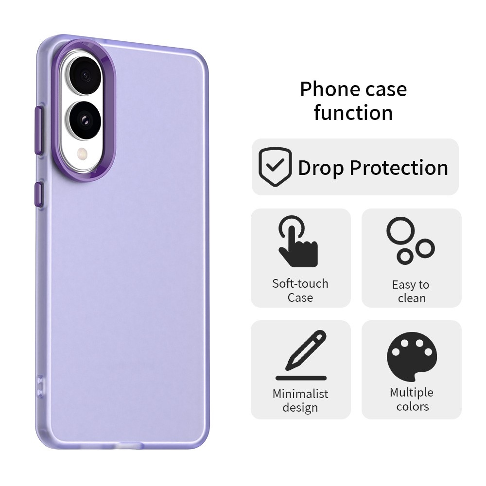 Candys matt zselés tok Samsung Galaxy S25 Edge készülékhez - lila