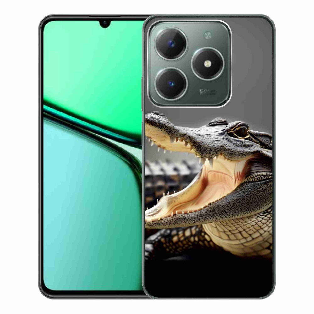 Gél borítás mmCase a Realme C61 készülékhez - krokodil