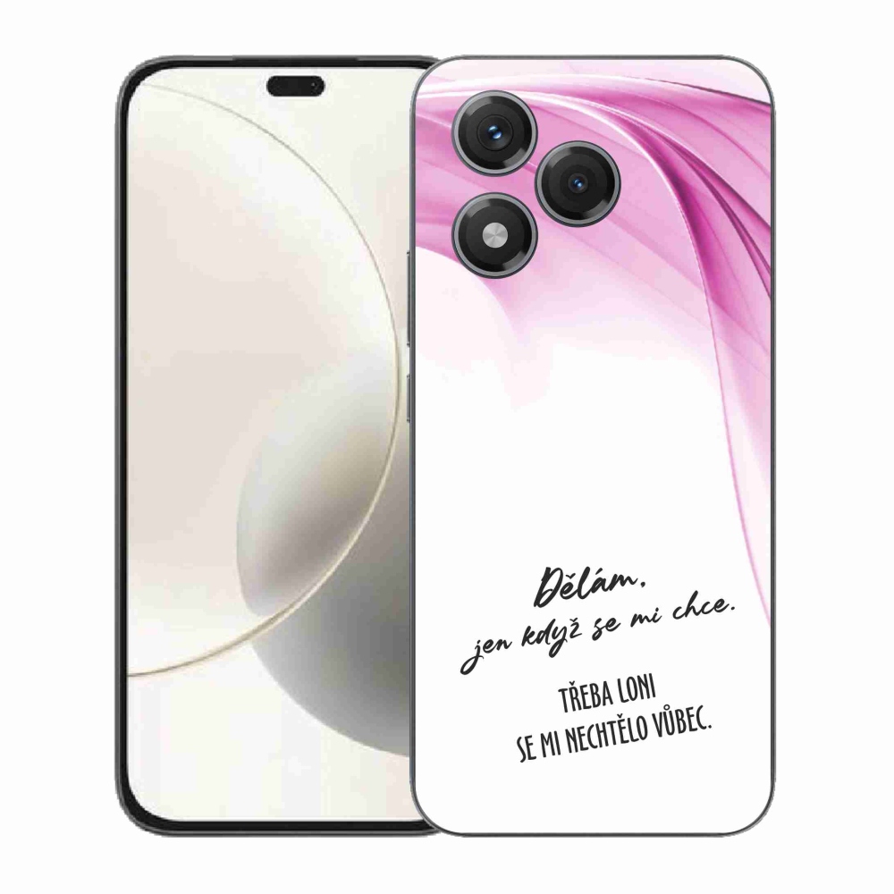 Gél borító mmCase a Honor 400 Lite készülékhez - vicces szöveg 12 fehér háttér