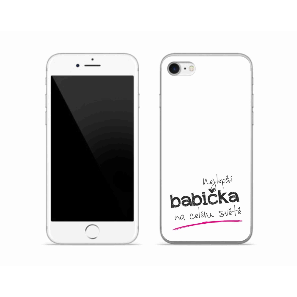 Gél borítás mmCase iPhone SE (2020) - Legjobb nagyi 4 fehér háttér