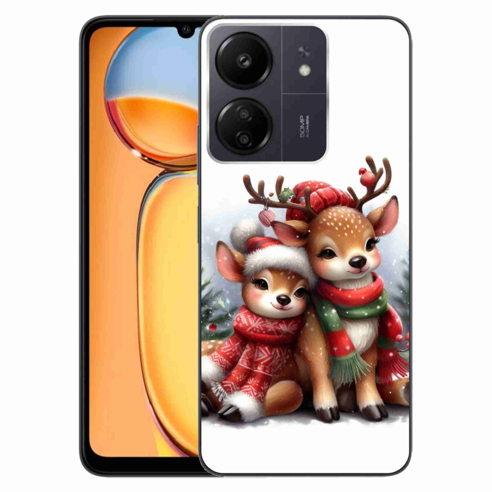 Gél borítás mmCase a Xiaomi Poco C65/Redmi 13C számára - karácsonyi rénszarvas