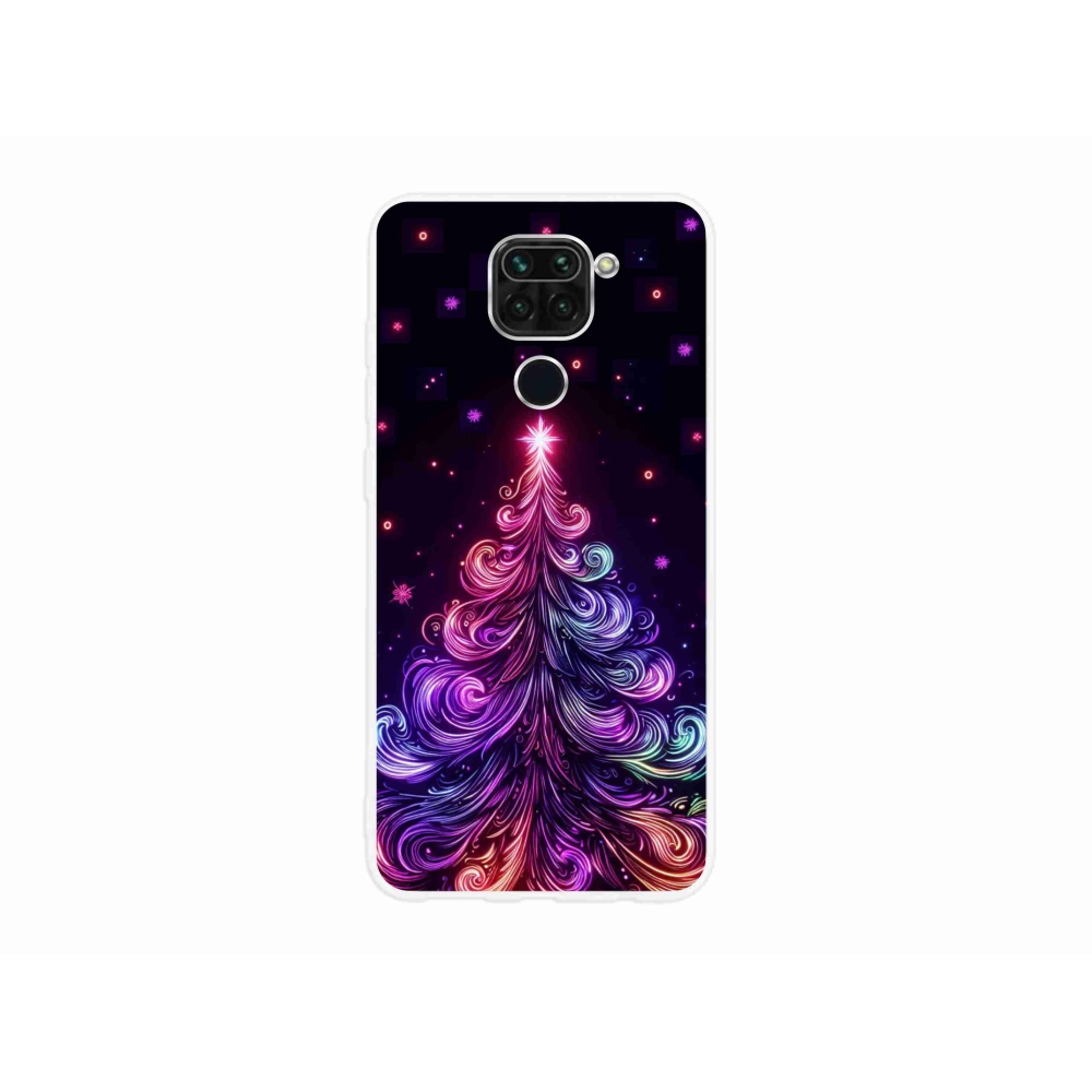 Gél borítás mmCase a Xiaomi Redmi Note 9-hez - neon karácsonyfa 1
