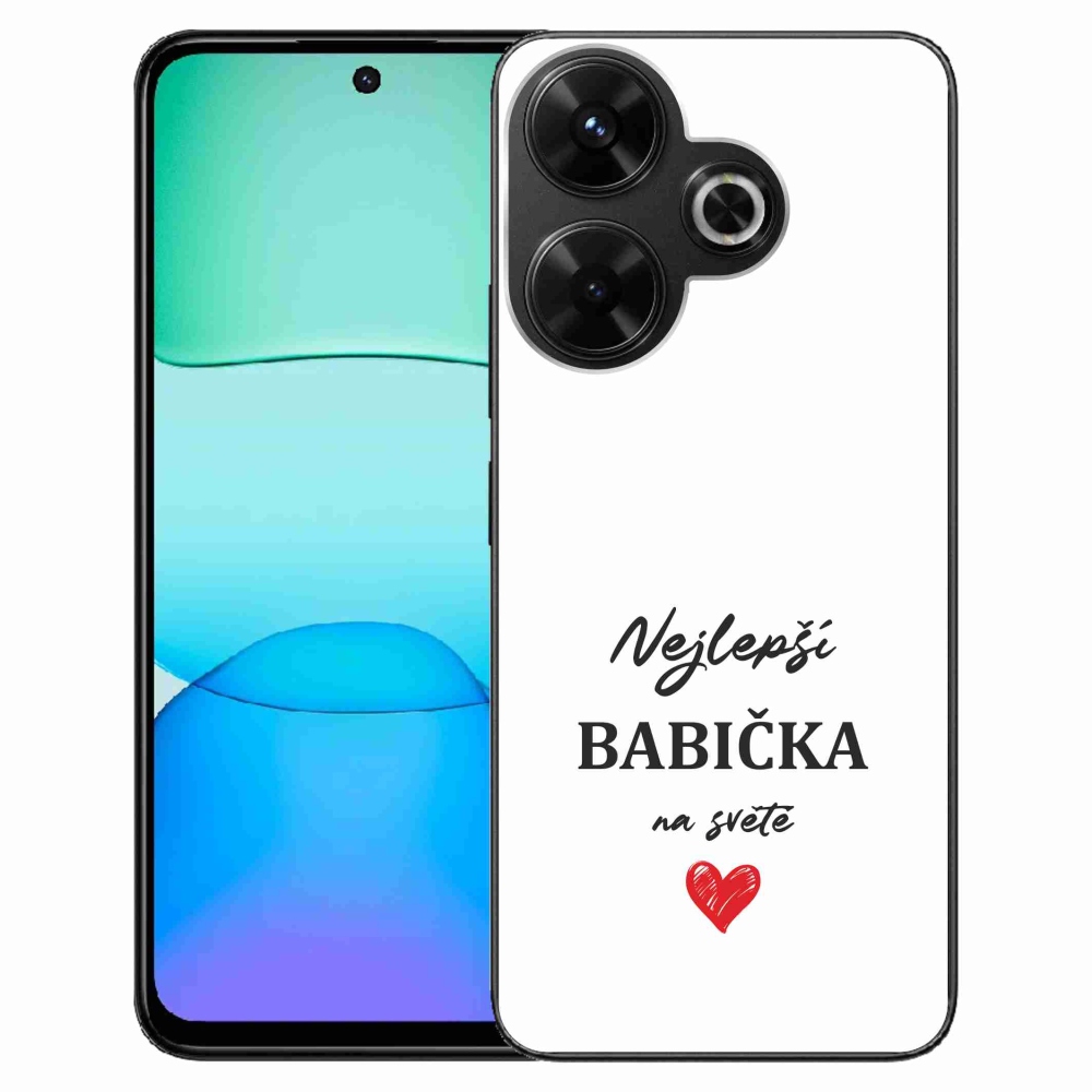 Gél borító mmCase a Xiaomi Redmi 13 4G/Poco M6 4G - legjobb nagyi 1 fehér háttérrel