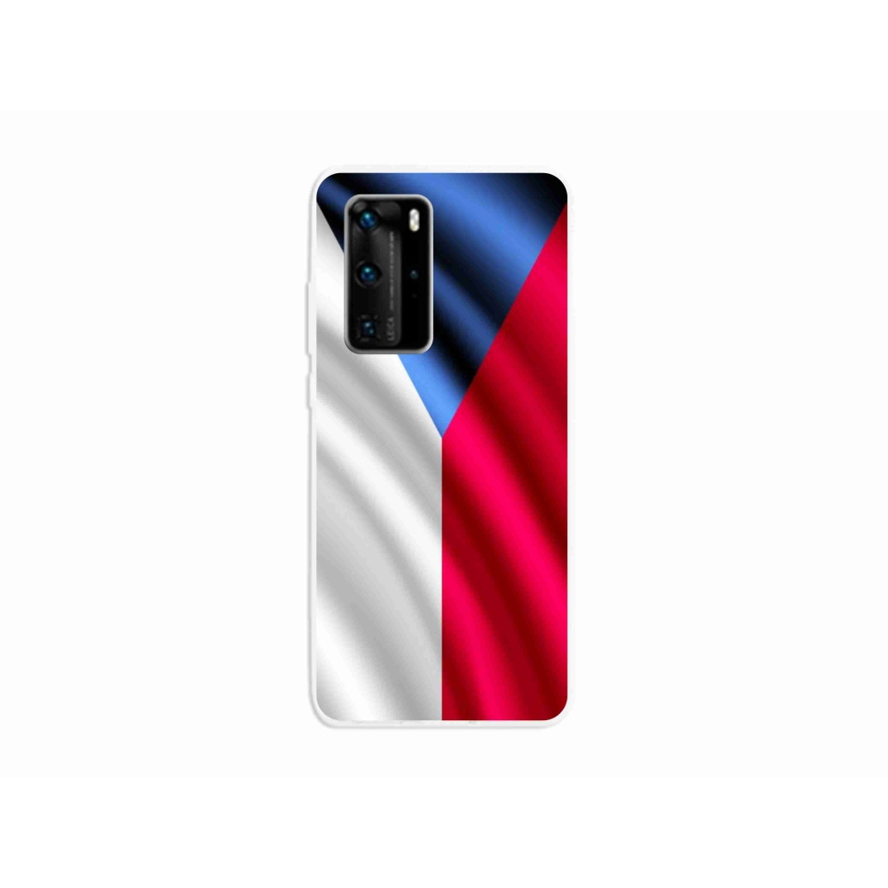 Gél borítás mmCase mobil Huawei P40 Pro - cseh zászlóhoz
