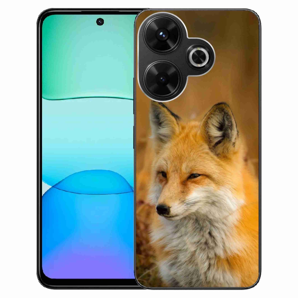 Gél borítás mmCase a Xiaomi Redmi 13 4G/Poco M6 4G számára - róka