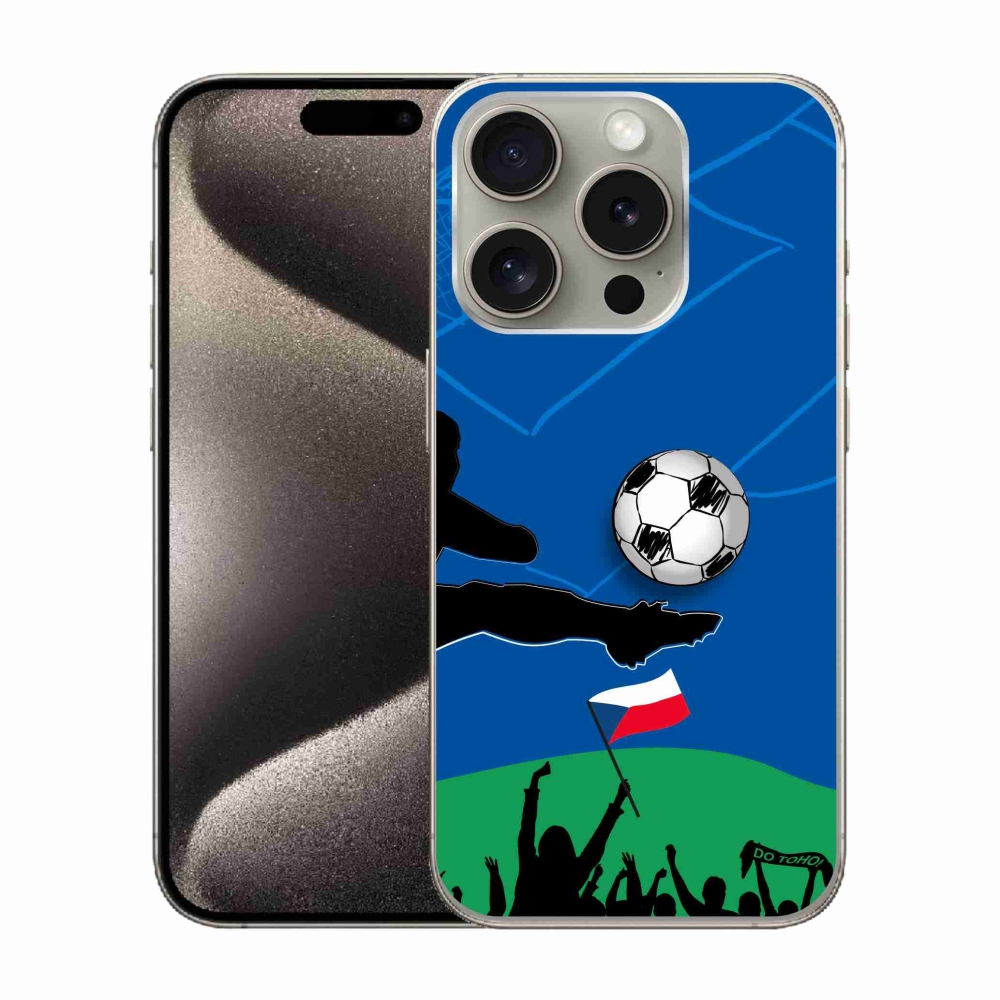 Zselés borítás mmCase iPhone 15 Pro készülékhez - futballszurkolók számára
