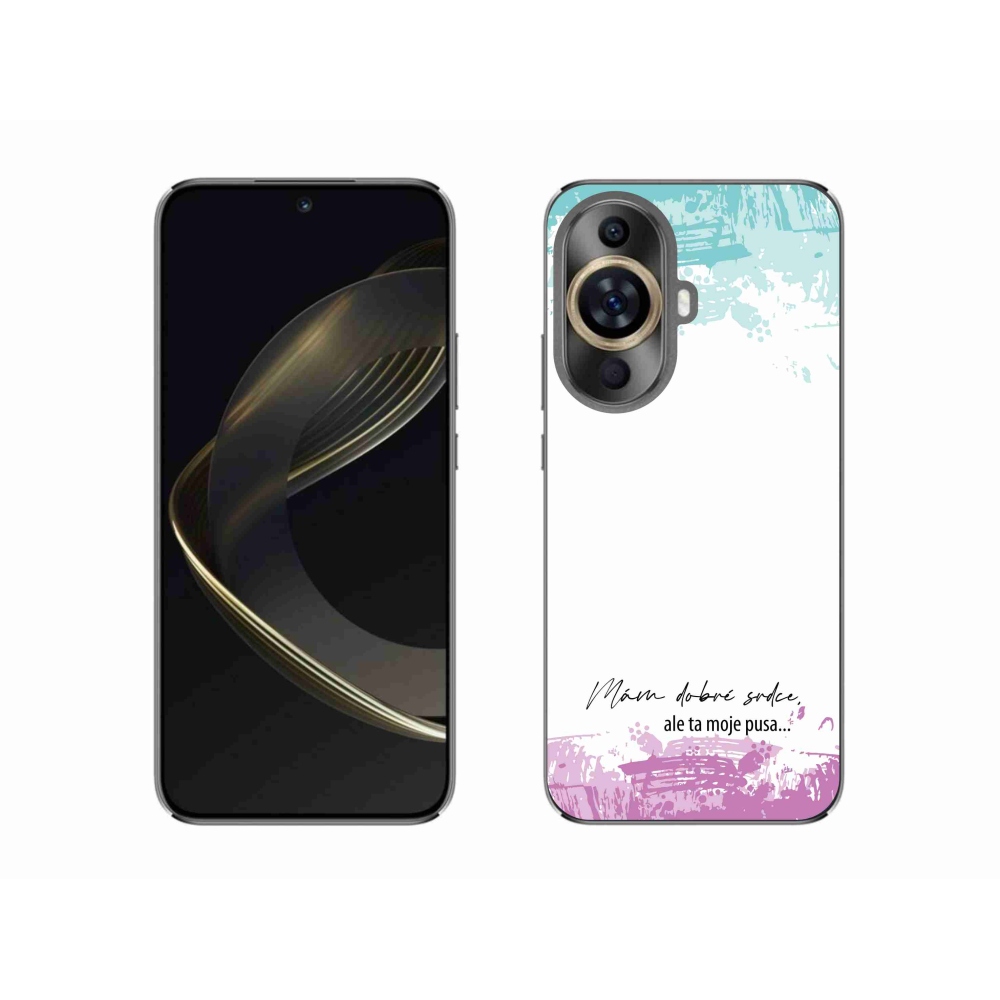 Gél borító mmCase a Huawei Nova 11-hez - vicces szöveg 3 fehér háttérrel