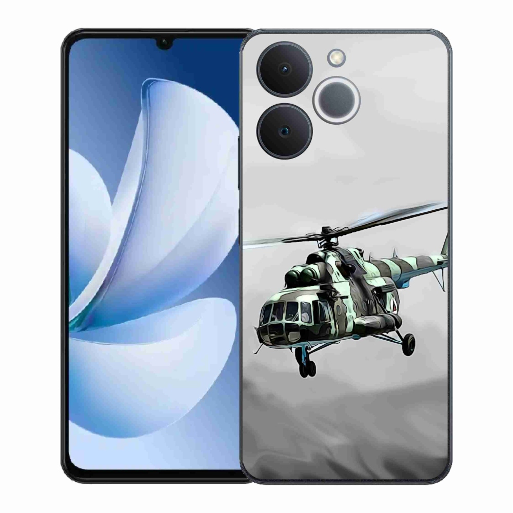 Zselés borítás mmCase a Realme Note 70T-hez - katonai helikopterhez