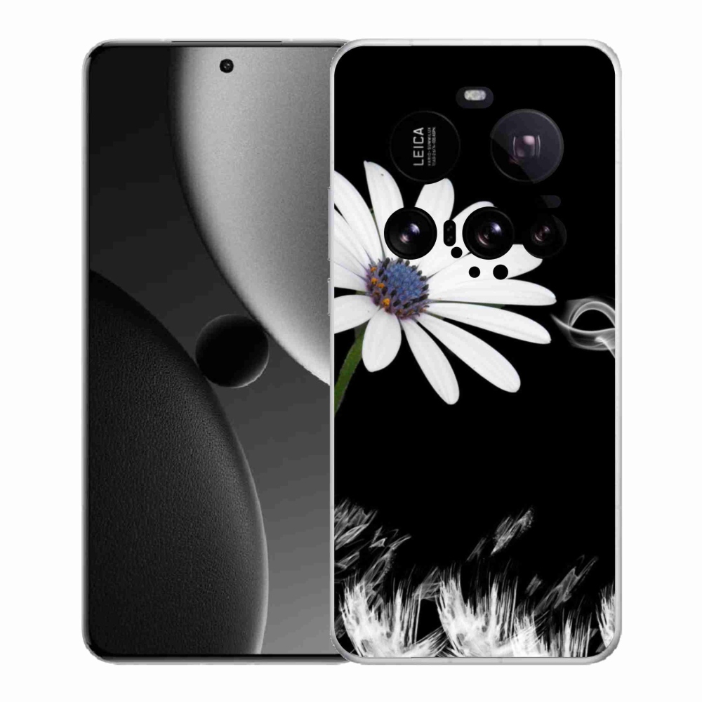 Gél borítás mmCase a Xiaomi 15 Ultra számára - fehér virág