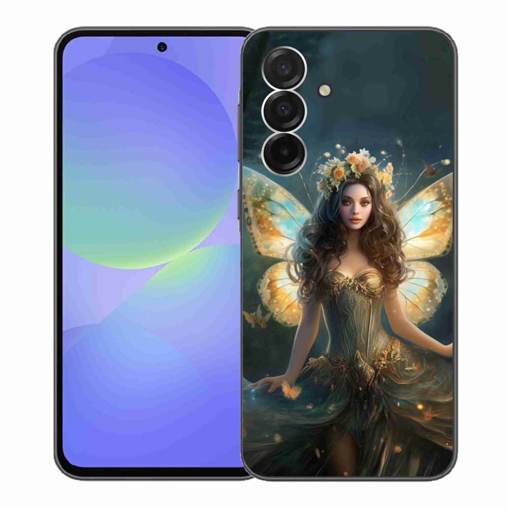 Gél borítás mmCase Samsung Galaxy A36 5G - pillangó nőhöz