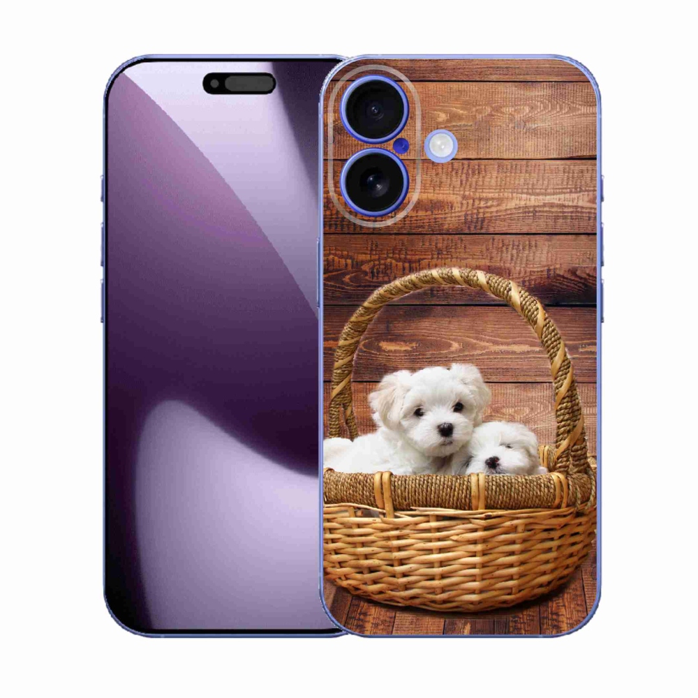 Zselés borítás mmCase iPhone 17 készülékhez - kölyökkutyák