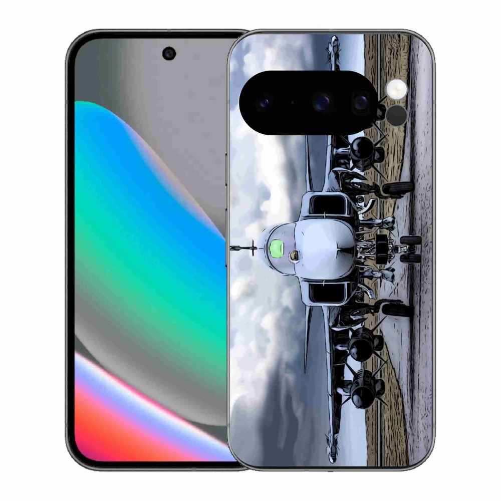 Gél borítás mmCase a Google Pixel 10 Pro számára - katonai repülőgépek