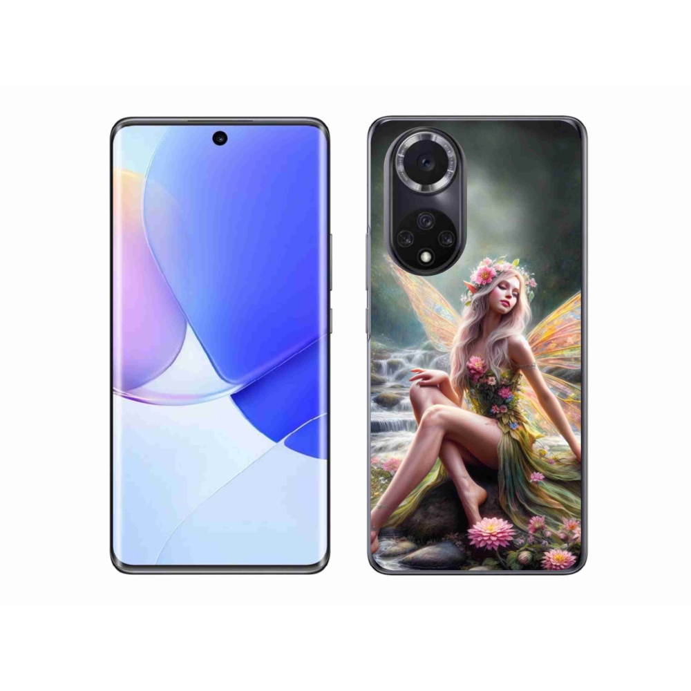 Gél borítás mmCase a Huawei Nova 9-hez - pillangó nő 1