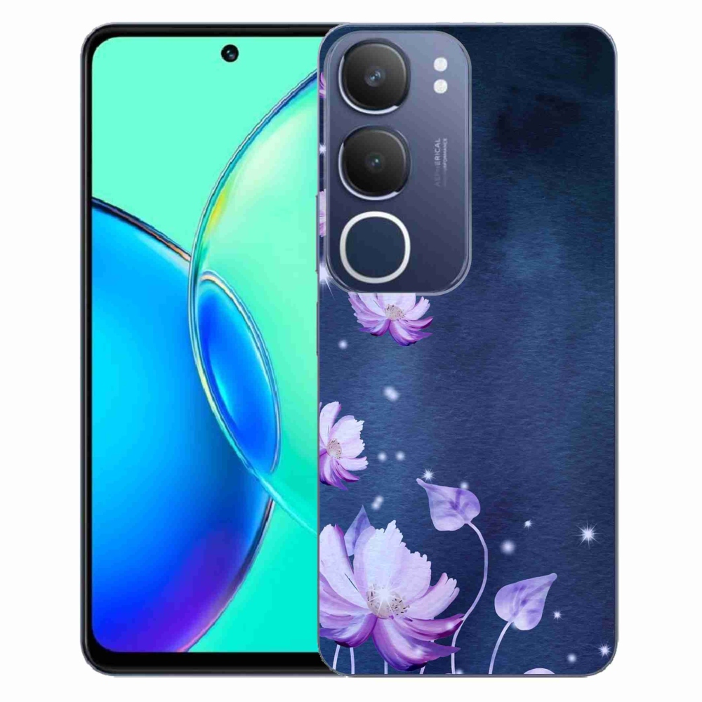 Gél borító mmCase a Vivo Y19s készülékhez - hulló virágok