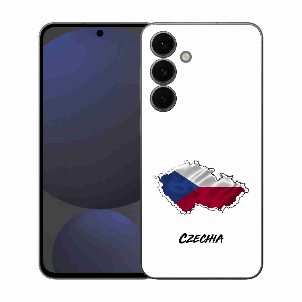 Gél védőhuzat mmCase Samsung Galaxy S25 FE - Csehország fehér háttér