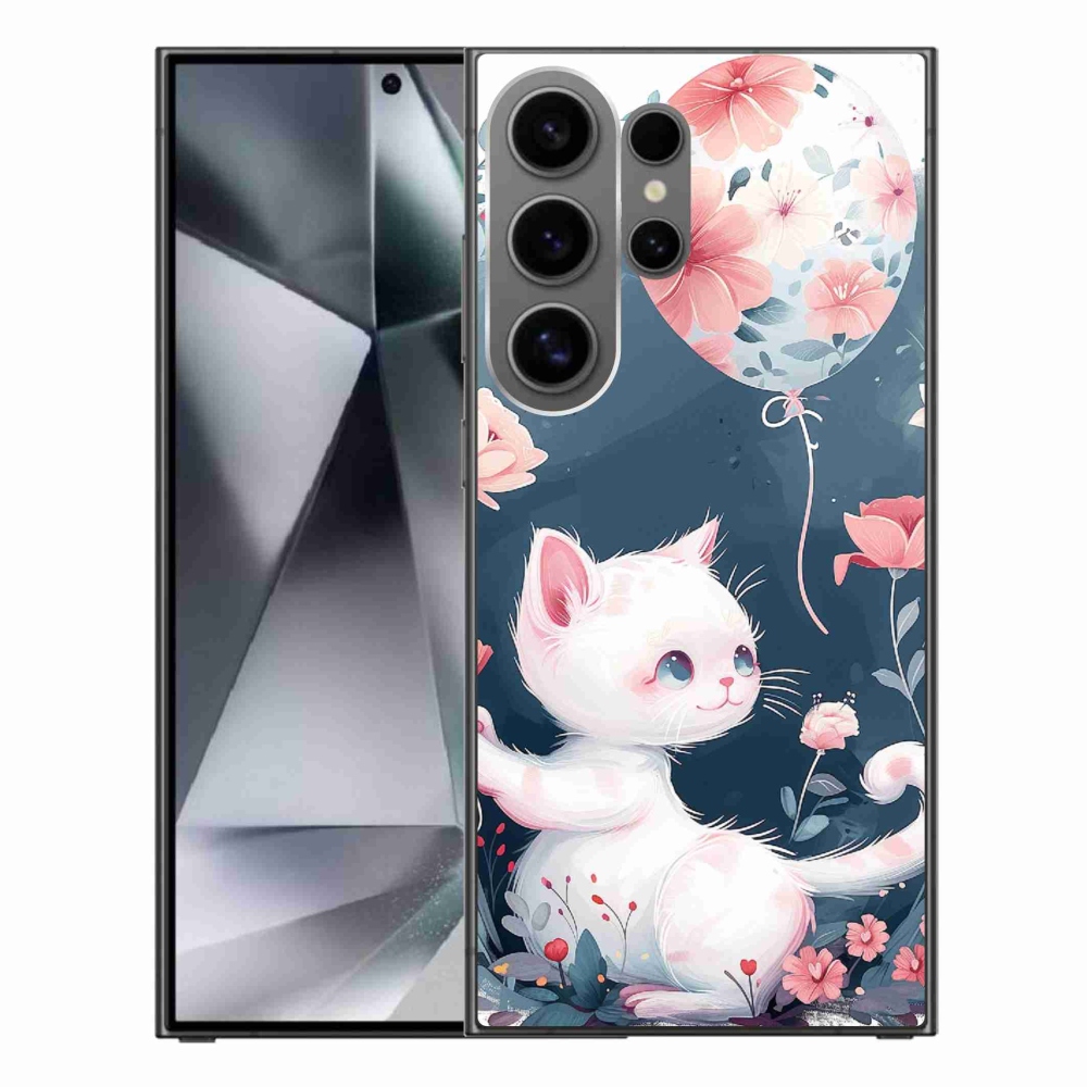 Gél borítás mmCase Samsung Galaxy S24 Ultra készülékhez - cica lufival