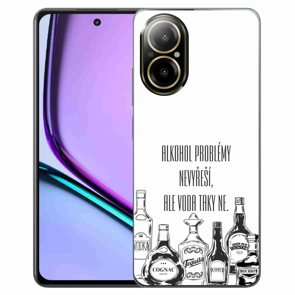 Gél borító mmCase a Realme C67 készülékhez - vicces szöveg fehér háttérrel