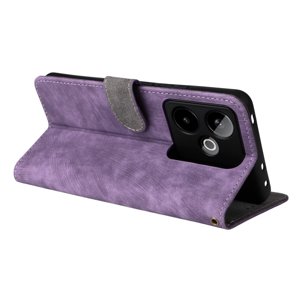 RFID könyvtáska a Realme GT 7 5G készülékhez - lila