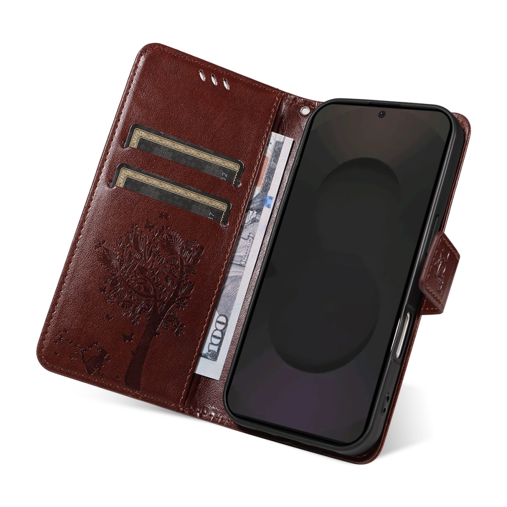 Fák könyve tok Samsung Galaxy S25 FE - barna