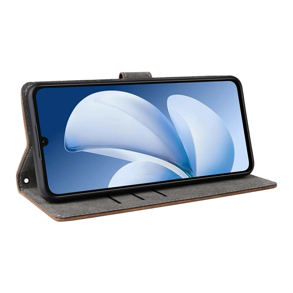 RFID könyvtáska a Realme Note 70T készülékhez - barna