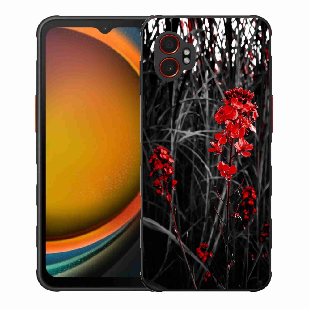 Gél védőhuzat mmCase Samsung Galaxy Xcover 7 Pro - piros növényhez