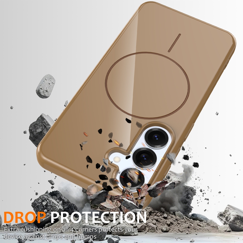 MagSafe zselés tok Samsung Galaxy S25 FE készülékhez - arany színben