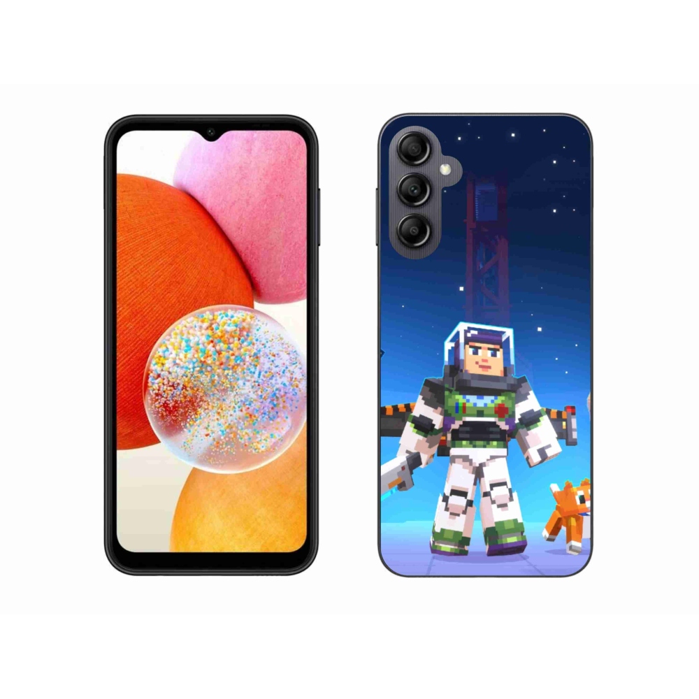 Gél borítás mmCase Samsung Galaxy A14 4G/5G - minecraft 2