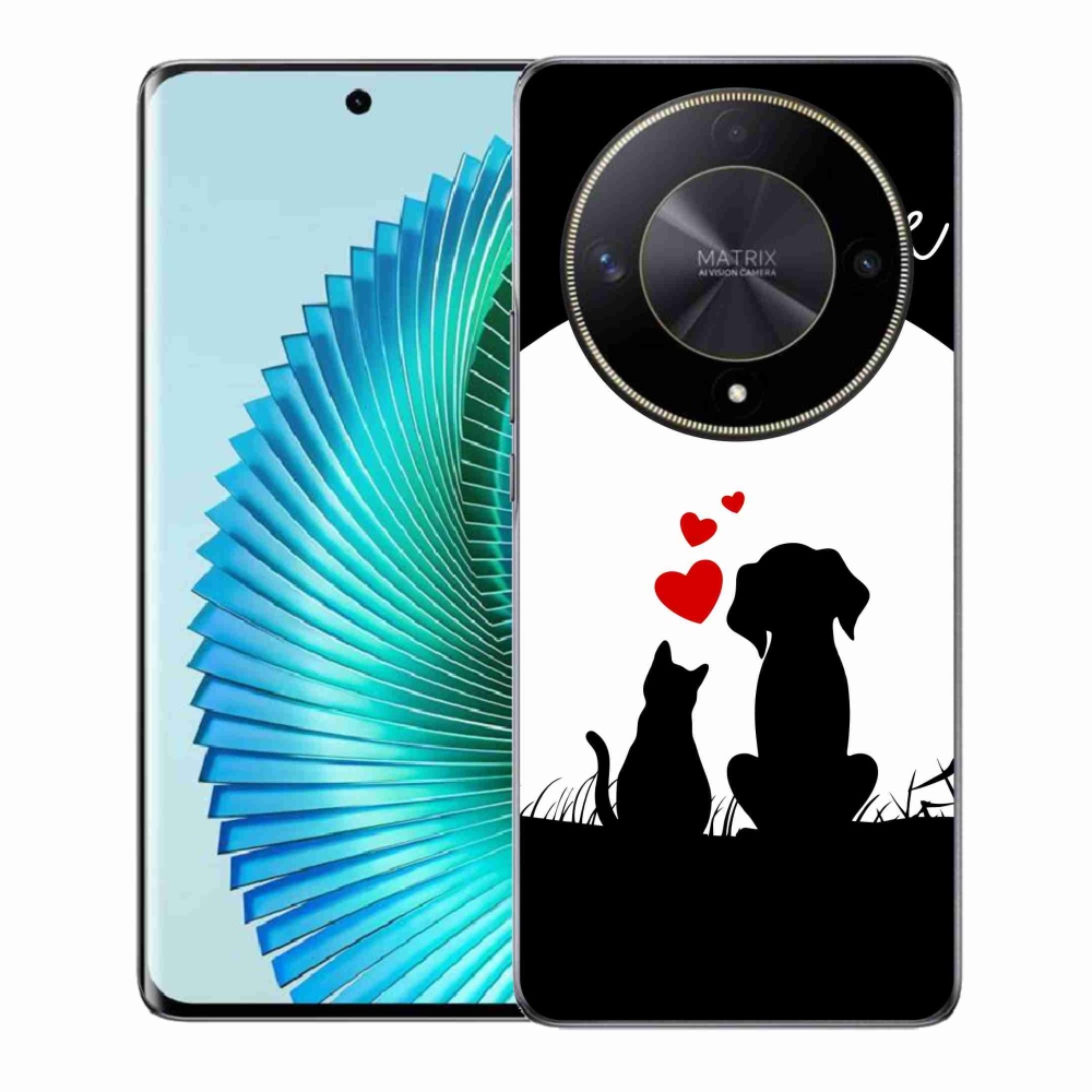 Gél tok mmCase a Honor Magic 6 Lite 5G számára - állati szeretet