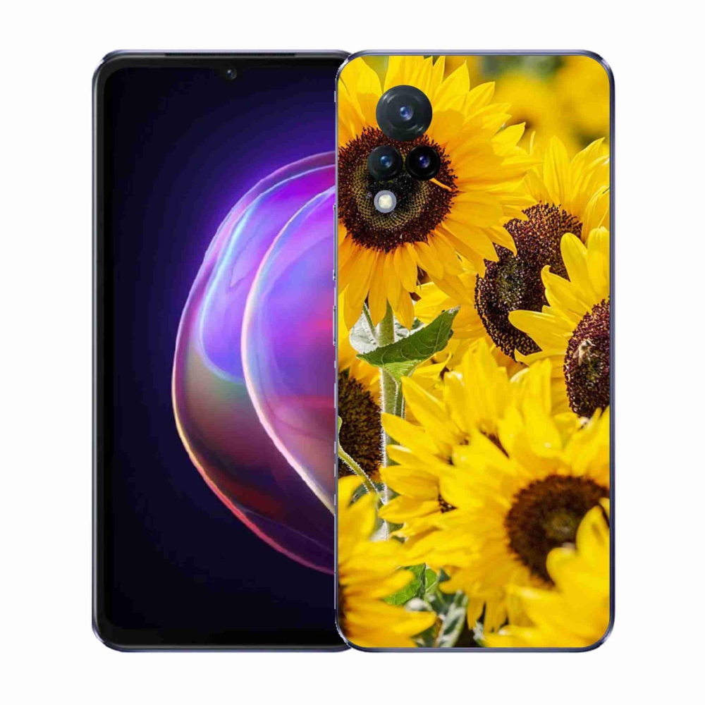 Gél borítás mmCase a Vivo V21 4G/5G készülékhez - napraforgó