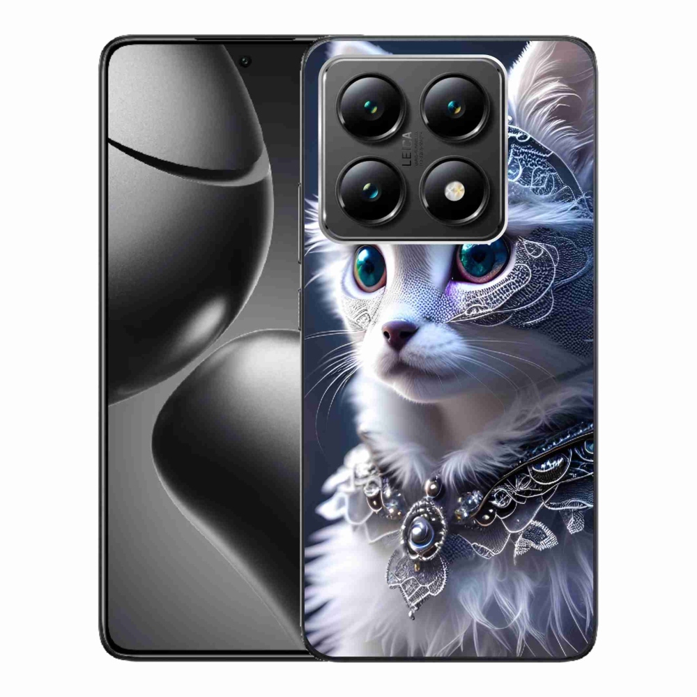 Gél borítás mmCase a Xiaomi 14T-hez - fehér macska