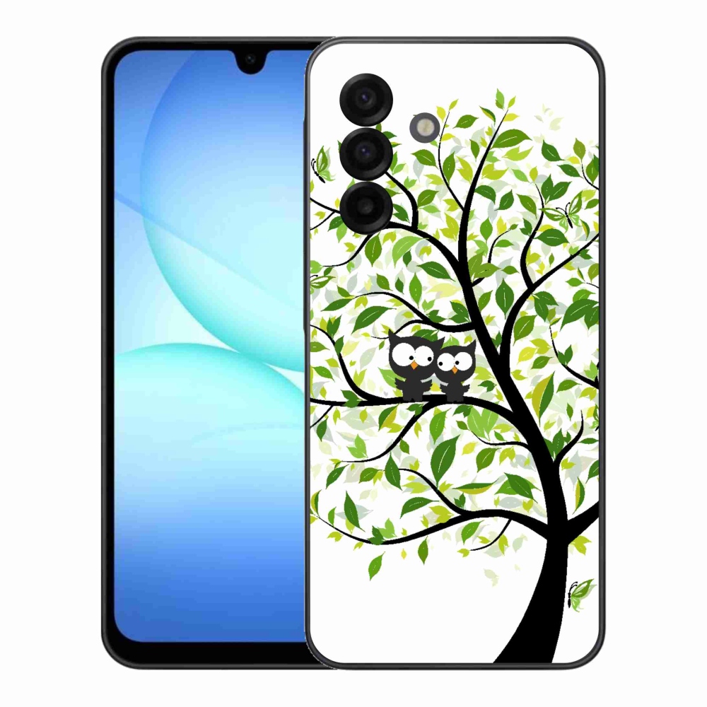 Gél borítás mmCase Samsung Galaxy A17 4G/5G - baglyok a fán - Samsung Galaxy A17 4G/5G számára