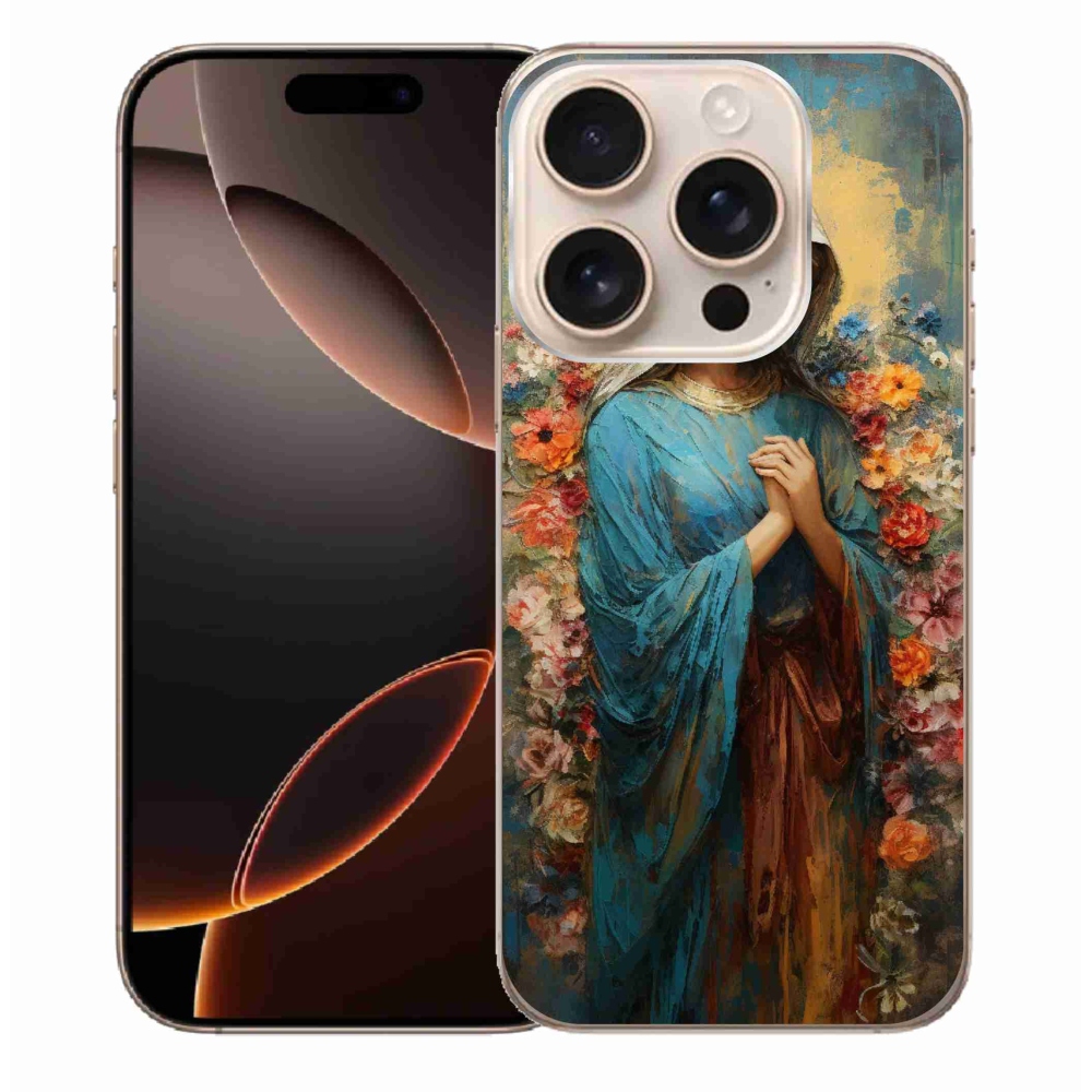 Zselés borítás mmCase iPhone 16 Pro Max készülékhez - szent nő