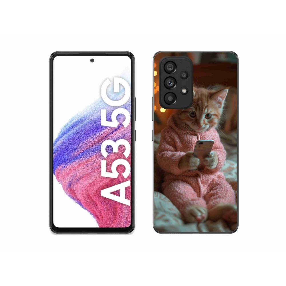 Zselés borítás mmCase Samsung Galaxy A53 5G - baba mobillal
