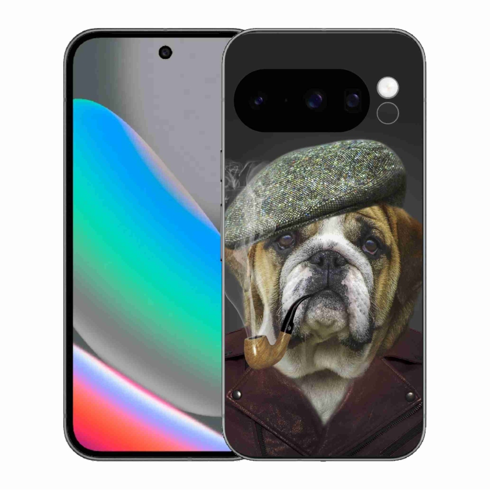 Gél borítás mmCase a Google Pixel 10 Pro számára - kutya csővel