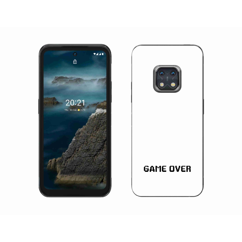 Zselés borítás mmCase a Nokia XR20 készülékhez - játék fehér háttéren