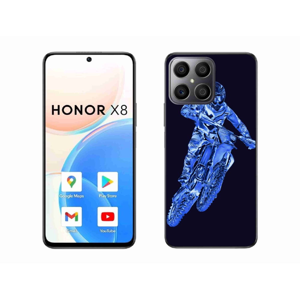 Zselés borítás mmCase a Honor X8-hoz - motocross 1