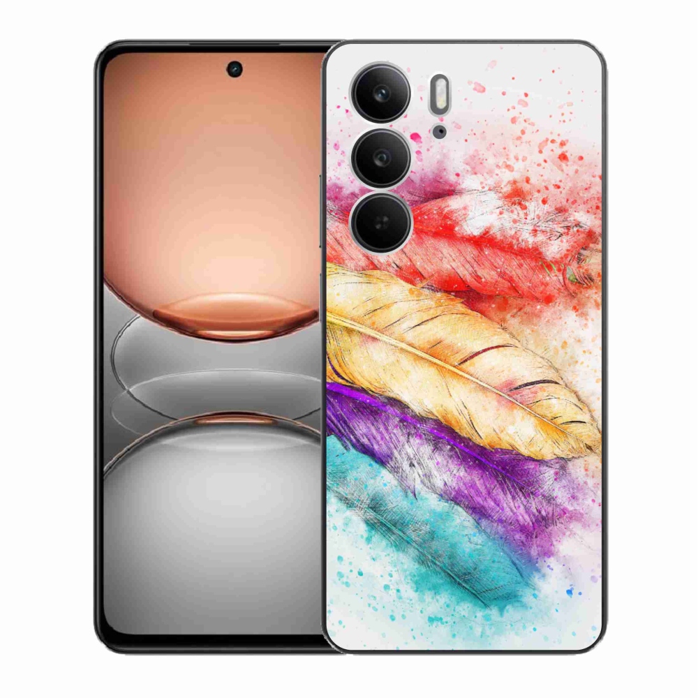Zselés borítás mmCase a Realme C75 készülékhez - színes toll