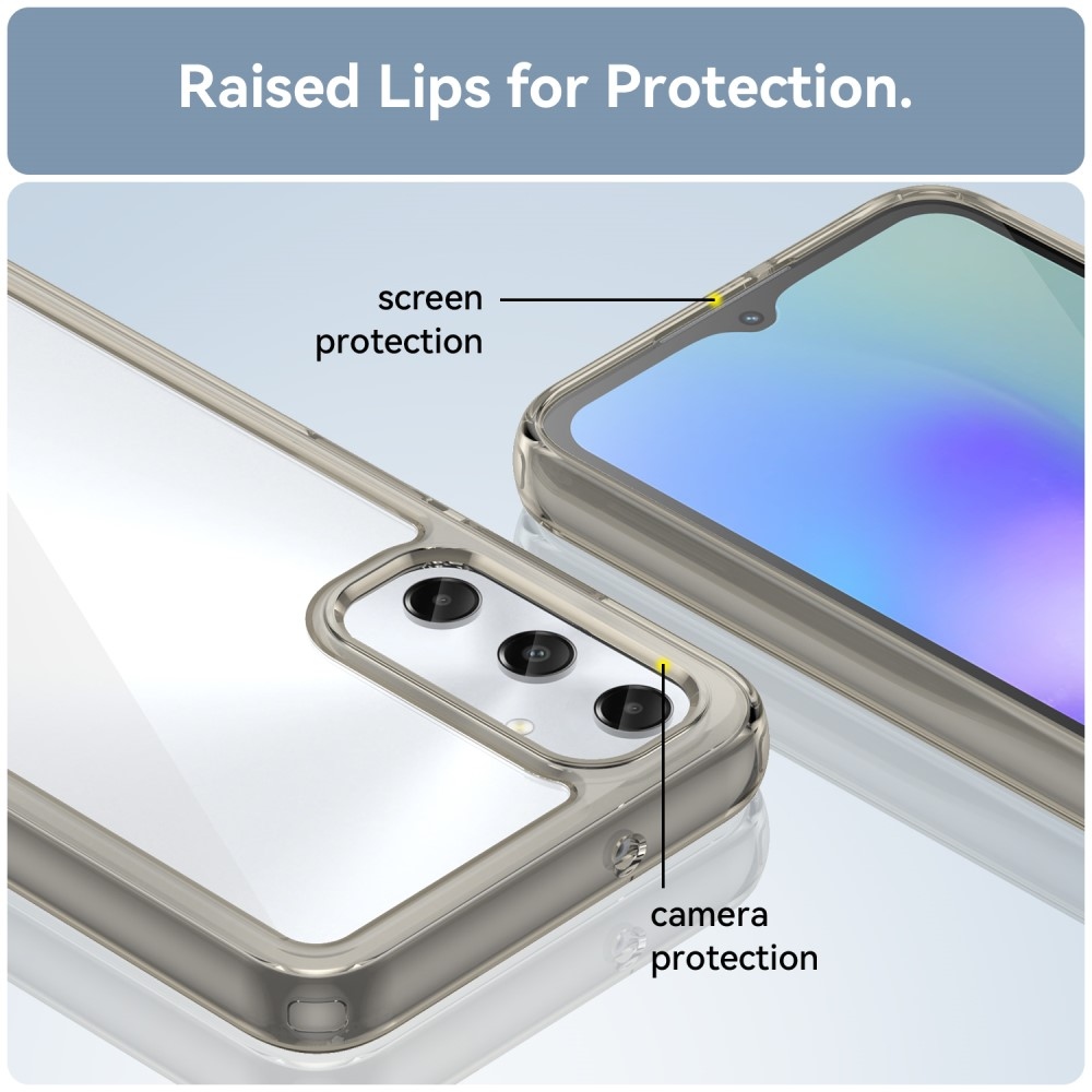 Gél tok kemény hátlappal Samsung Galaxy A05s készülékhez - szürke