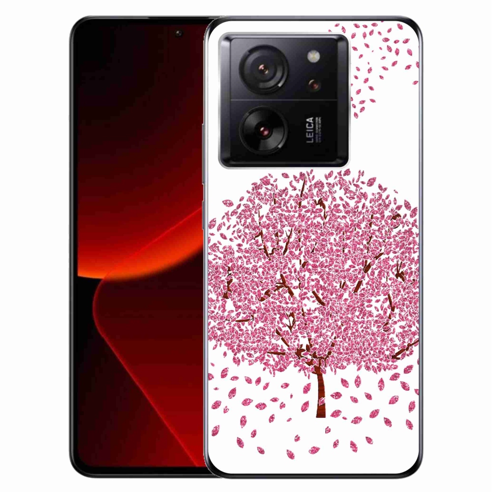 Gél borítás mmCase a Xiaomi 13T/13T Pro számára - rajzfilmfa levelekkel