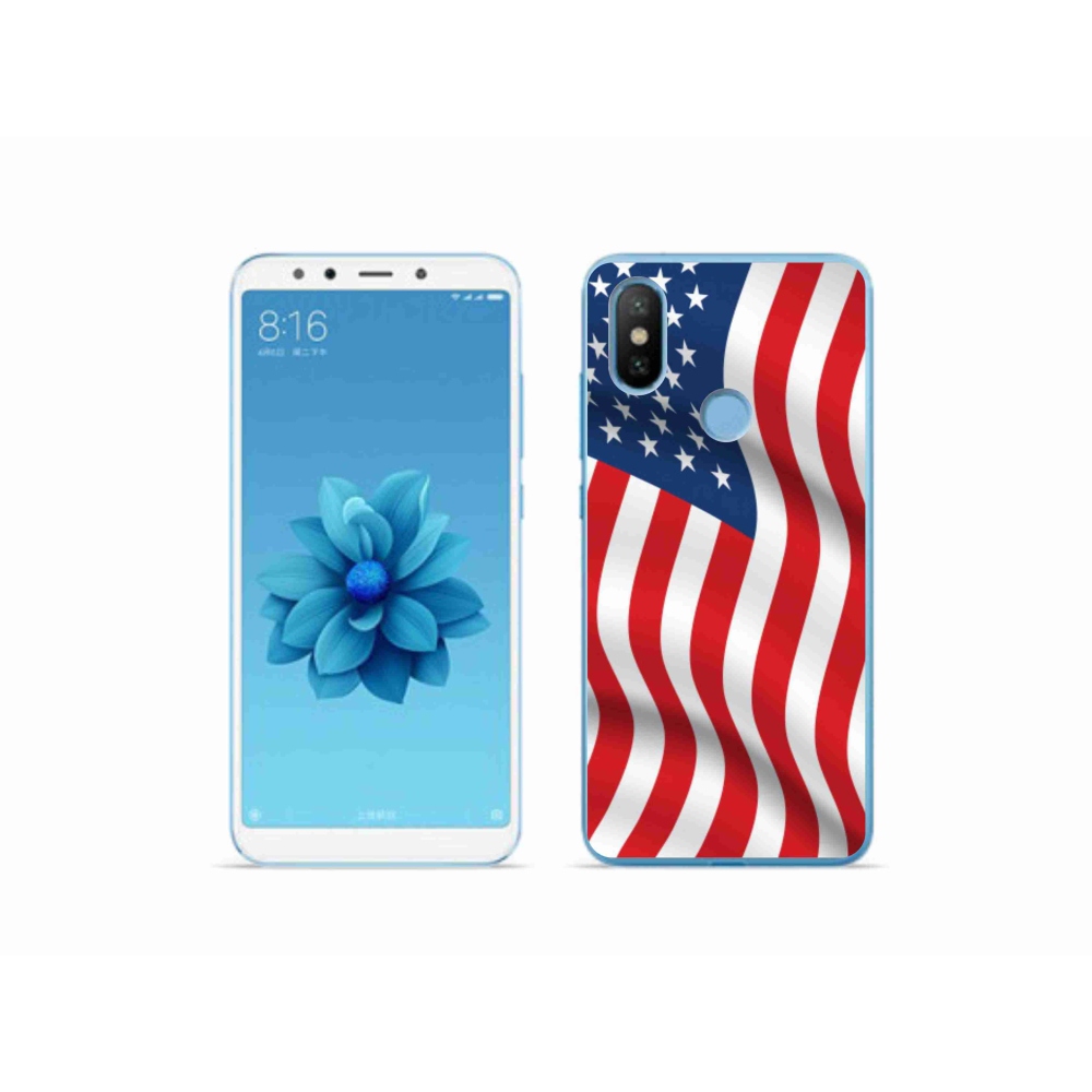 Gél borítás mmCase a Xiaomi Mi A2-hez - amerikai zászló
