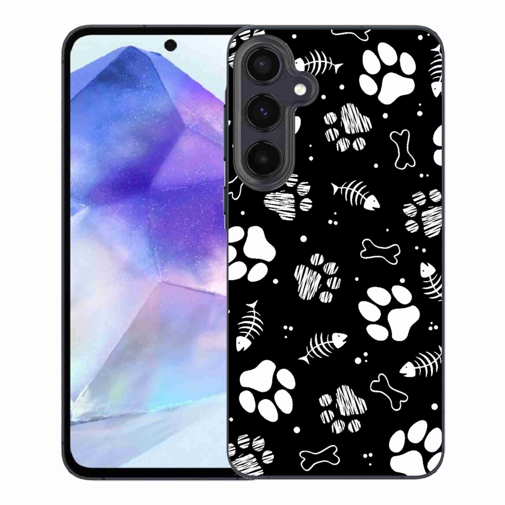 Zselés borítás mmCase Samsung Galaxy A55 5G - kutyamancsok