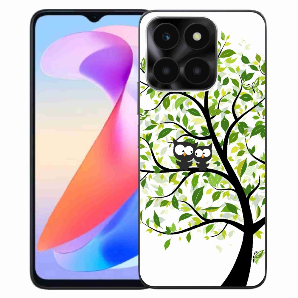 Zselés borító mmCase a Honor X6a számára - baglyok a fán