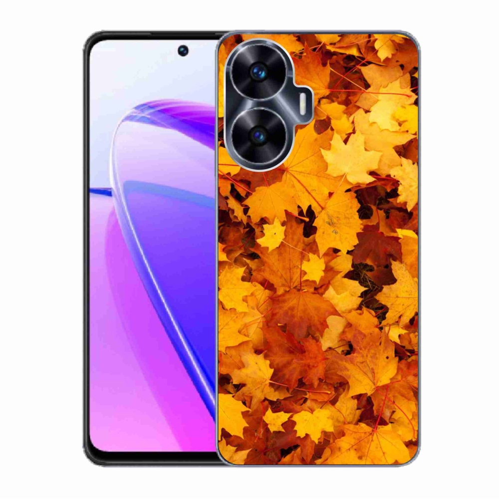 Gél borítás mmCase a Realme C55 készülékhez - juharlevelek