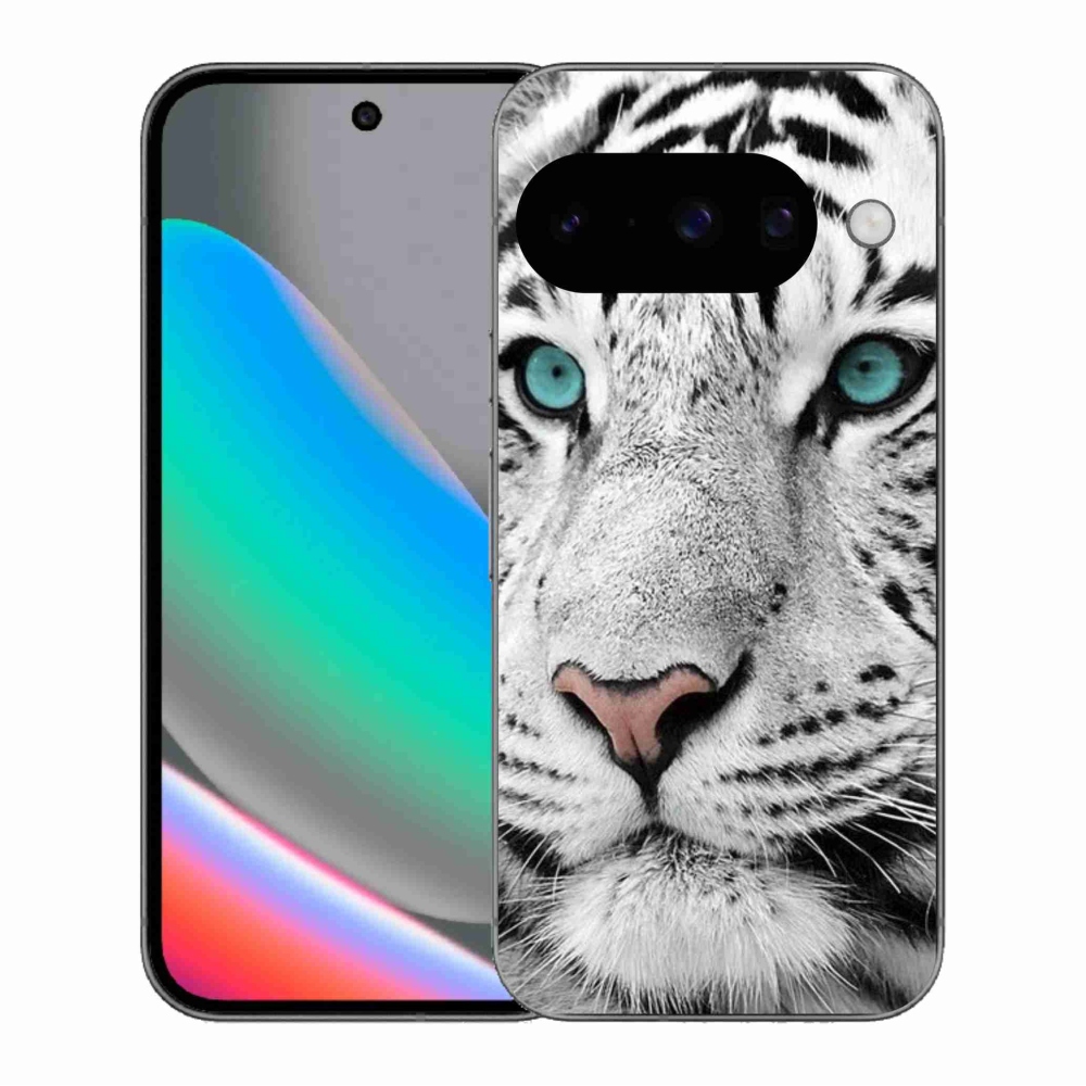 Gél védőhuzat mmCase a Google Pixel 10 készülékhez - fehér tigris