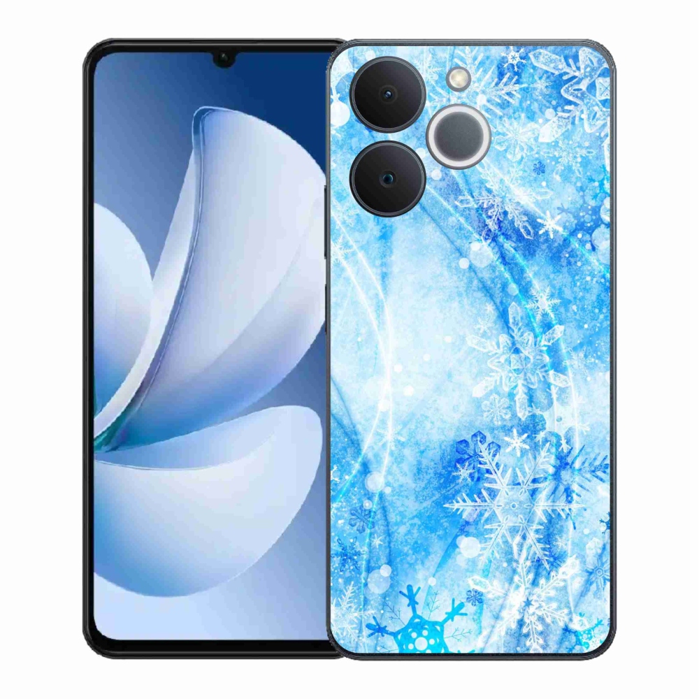 Gél borítás mmCase a Realme Note 70T készülékhez - hópelyhek